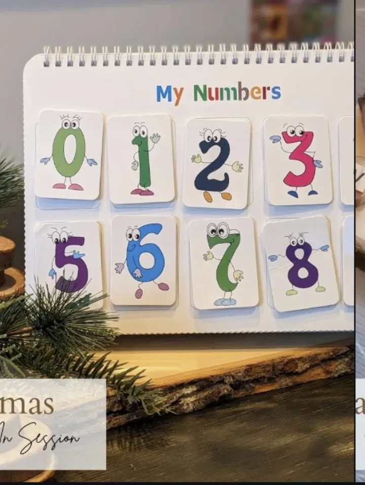 A handmade numbers book